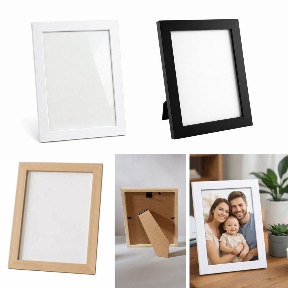 Frame Display Wood - กรอบรูปไม้ขนาด 5/7/8 นิ้วแบบใหม่ กล่องโชว์ภาพตกแต่งผนัง กรอบแสดงภาพ ที่ใส่ตัวอย่างพืช