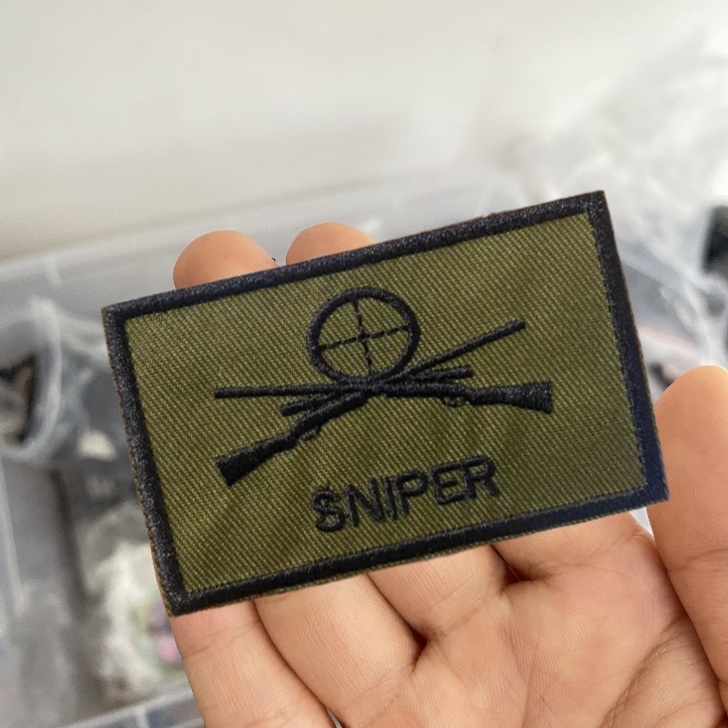 Embroidery Viewer - กระเป๋าเป้สะพายหลังของทหารอิสราเอลซุ่มยิงป้ายยุทธวิธีสไนเปอร์ตะขอและห่วงแนวศีลธรรม
