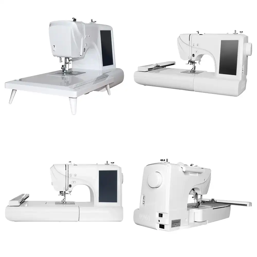 Embroidery Machines - เครื่องปักผ้าอเนกประสงค์แบบปรับแต่งได้พร้อมไฟ LED ทำงานได้ในเวลากลางคืนโดยอัตโนมัติ พร้อมระบบปักอัตโนมัติที่ทนทาน