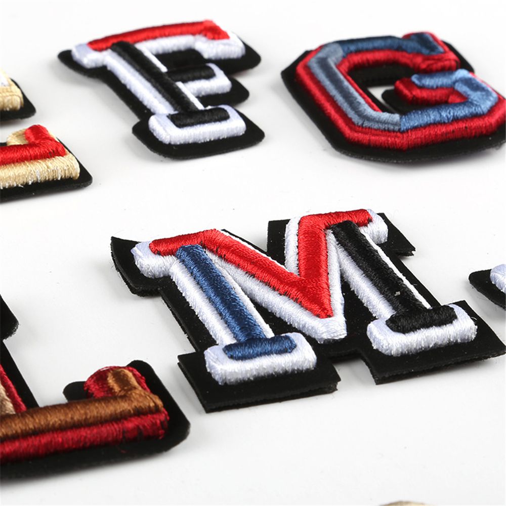 Embroidery On Shirt - แผ่นป้ายปักอักษร A-Z 26ชิ้นแผ่นปะติดด้วยเตารีดสำหรับใส่หมวกกระเป๋ากางเกงยีนส์อุปกรณ์เย็บผ้า