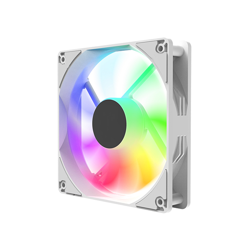 Embroidery Effect - 120 มม.พัดลม 12V RGB Cyclic Mirror