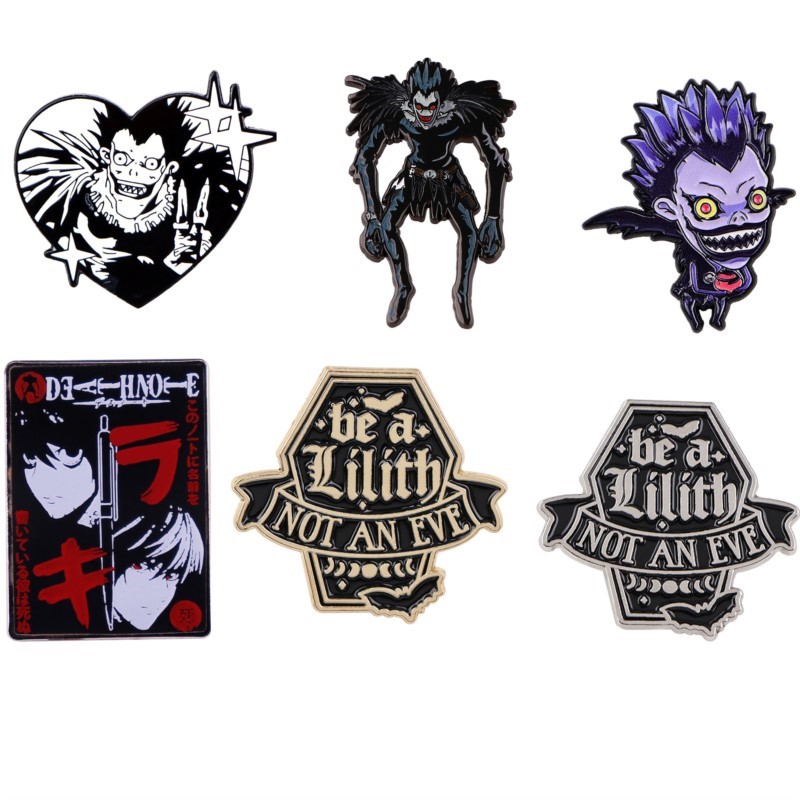 Embroidery Gothic - เข็มกลัดเคลือบลายการ์ตูนปีศาจกอธิคสุดน่ารัก สำหรับตกแต่งเสื้อผ้า กระเป๋าเป้ หมวก และชุดประจำวัน