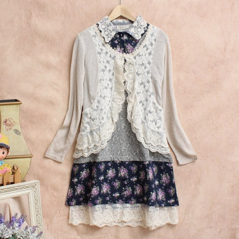 ฤดูใบไม้ผลิสาวMoriหวานเสื้อผู้ - Embroidery Jersey บทวิจารณ์และราคา