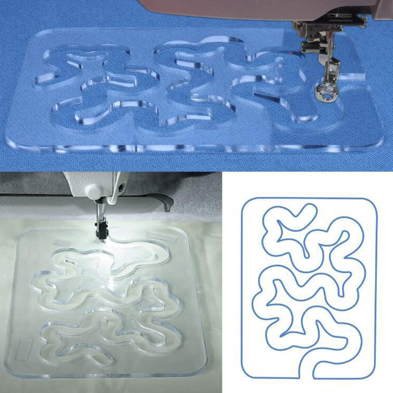 ใหม่【ไม้บรรทัดแม่แบบควิลท์ 1 ช - Embroidery Machines บทวิจารณ์และราคา