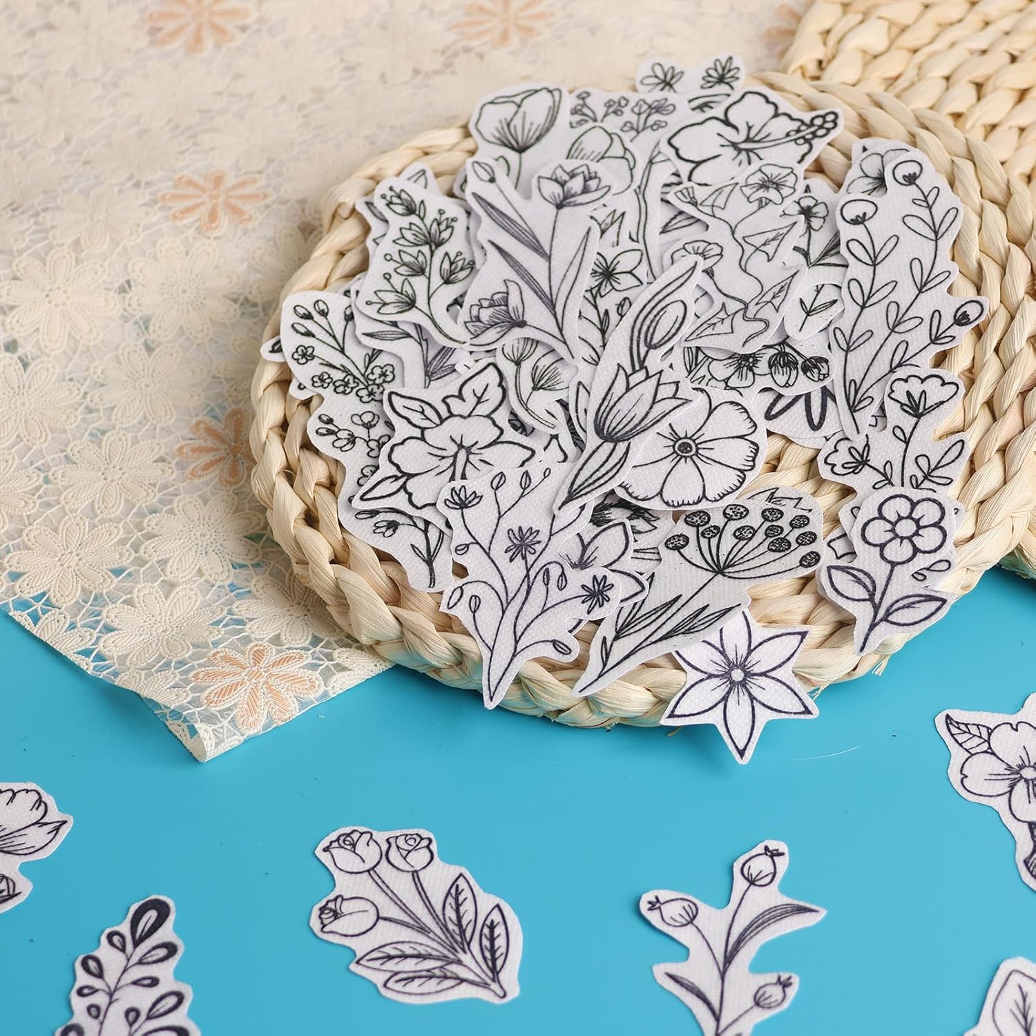 50 ชิ้นน้ําที่ละลายน้ําได้เย็บ - Embroidery Quilting บทวิจารณ์และราคา