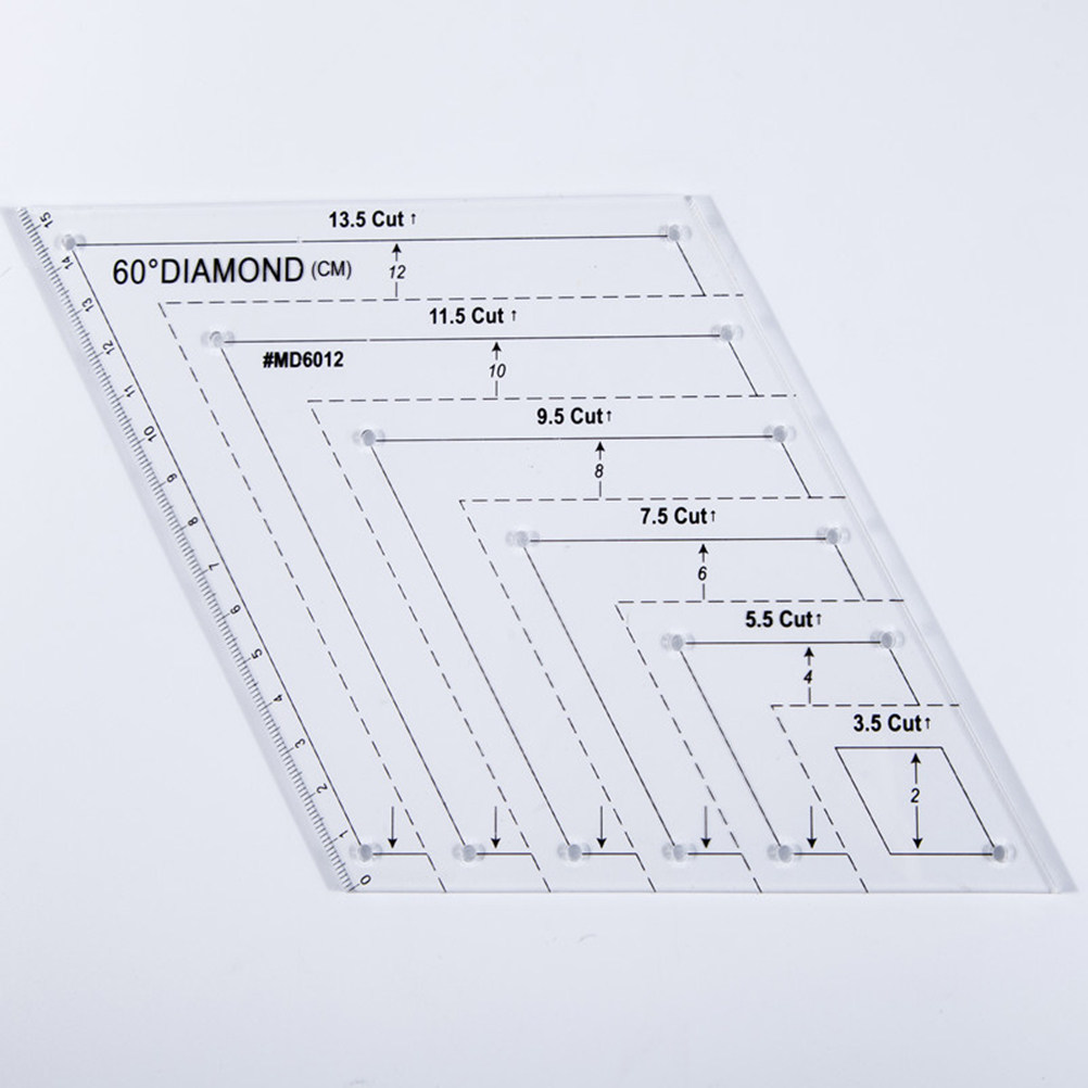 ไม้บรรทัดอะคริลิกสำหรับงานควิล - Embroidery Quilting บทวิจารณ์และราคา