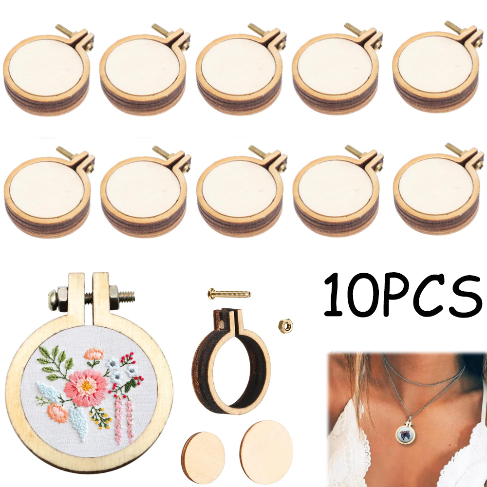 10 ชิ้น/เซ็ตไม้มินิเย็บปักถักร - Embroidery Hoop Stand บทวิจารณ์และราคา