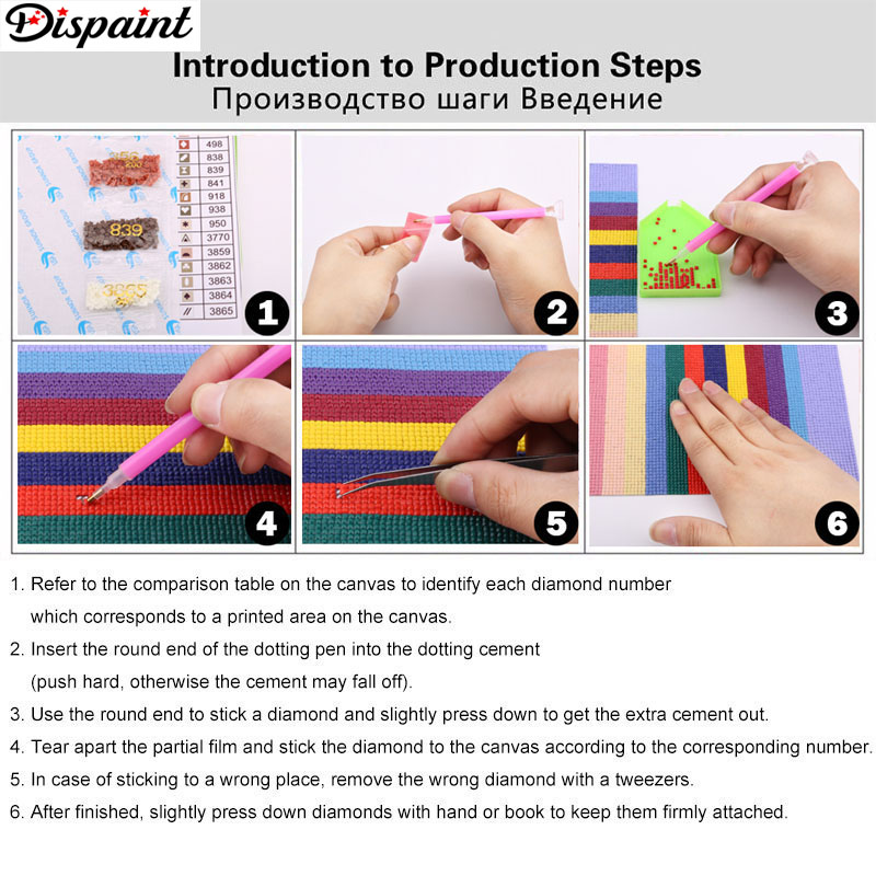 Dispaint AB เพชรจิตรกรรมสแควร์ - Embroidery Roll Pattern บทวิจารณ์และราคา