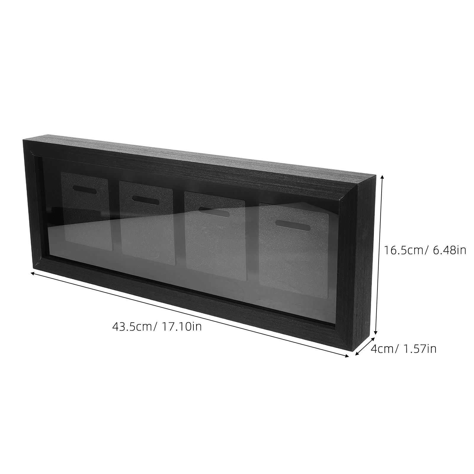 กล่องโชว์เหรียญแบบมีช่อง 4 ช่อ - Frame Display Wood บทวิจารณ์และราคา