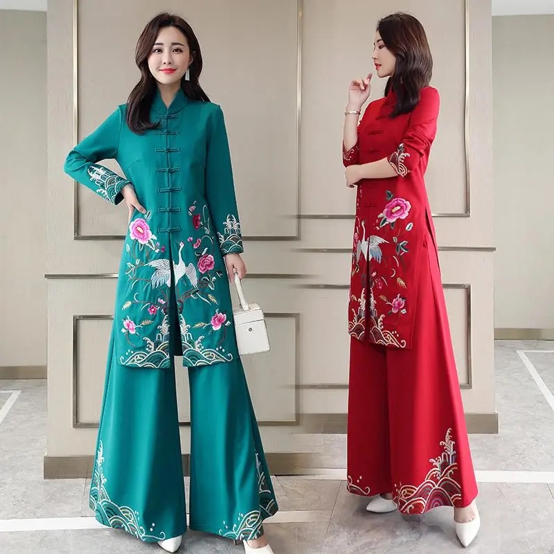 ยาวสไตล์ชาติพันธุ์ Cheongsam ช - Embroidery Youtube บทวิจารณ์และราคา