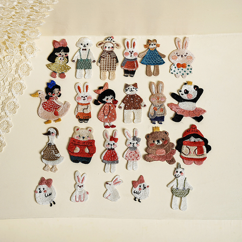 แพทช์ปักลายการ์ตูนสัตว์น่ารักส - Embroidery On Shirt บทวิจารณ์และราคา