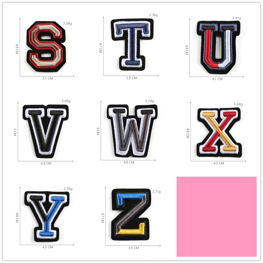 แผ่นป้ายปักอักษร A-Z 26ชิ้นแผ่ - Embroidery On Shirt บทวิจารณ์และราคา