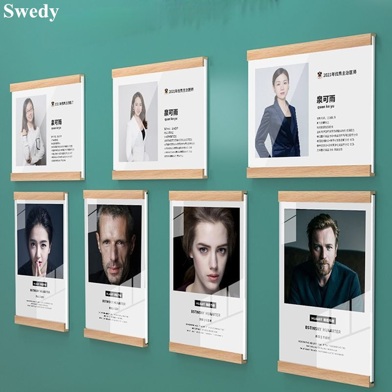 4 ชิ้น กรอบรูปแม่เหล็กไม้ A4 2 - Frame Display Wood บทวิจารณ์และราคา