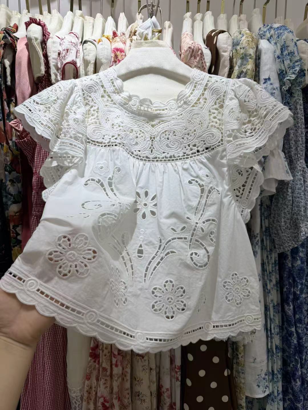 เสื้อเชิ้ตผ้าฝ้ายผู้หญิง Hook  - Embroidery On Shirt บทวิจารณ์และราคา