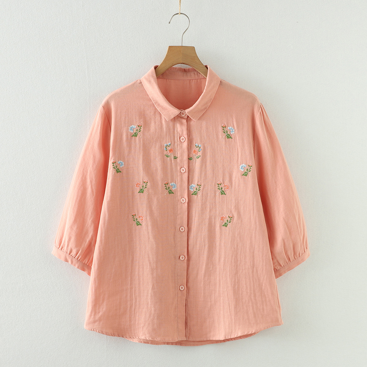 ใหม่ 2025 ฤดูร้อนเส้นด้ายฝ้าย  - Embroidery On Shirt บทวิจารณ์และราคา