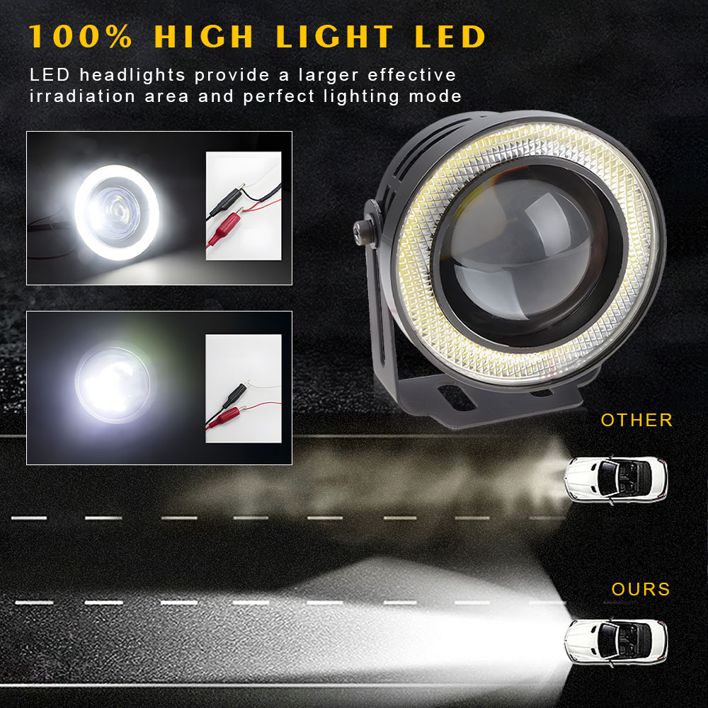 ไฟตัดหมอก LED สำหรับรถยนต์12V  - Embroidery Effect บทวิจารณ์และราคา
