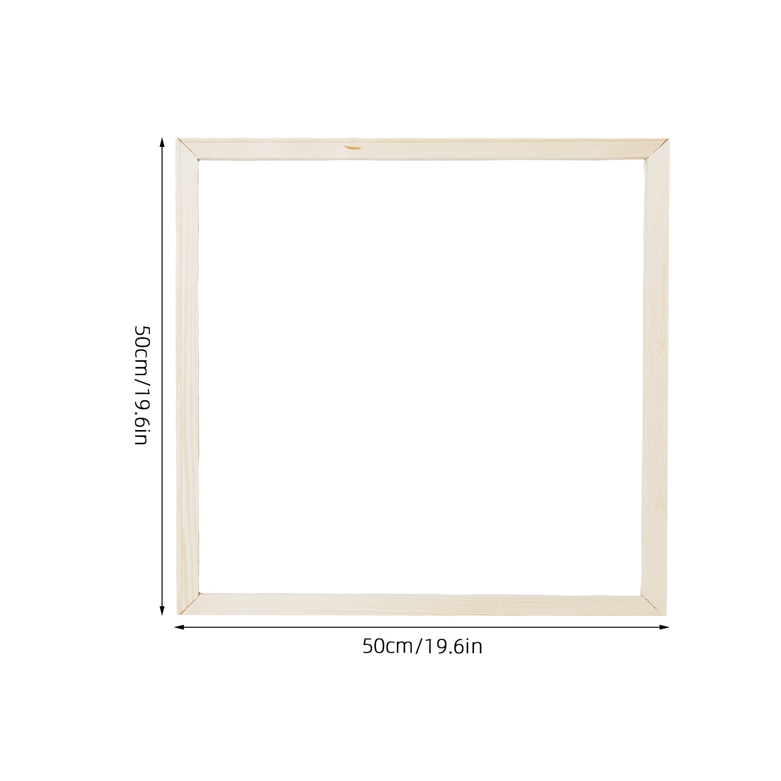 กรอบไม้สำหรับผ้าใบ ขนาด 50x50  - Frame Display Wood บทวิจารณ์และราคา