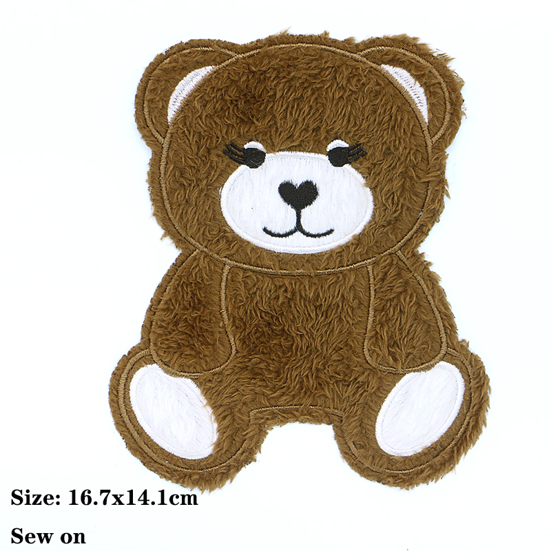 น่ารักสีขาวหมีสีน้ําตาลแว่นตาแ - Embroidery Viewer บทวิจารณ์และราคา