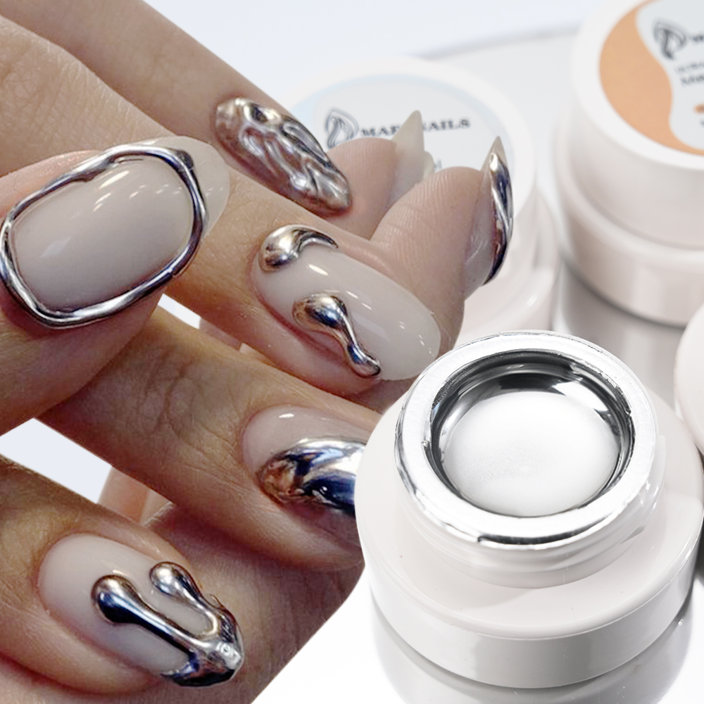 เจลทาเล็บสีเงินทองเมทัลลิก 5 ม - Embroidery Effect บทวิจารณ์และราคา