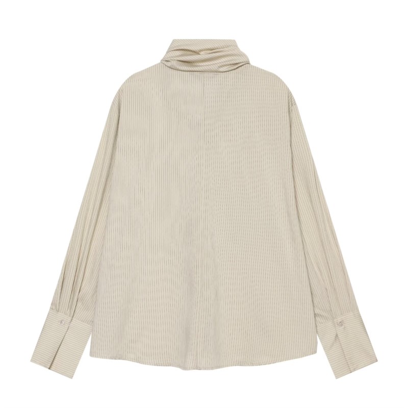 เสื้อเชิ้ตผู้หญิงลายทางพร้อมดี - Embroidery Knot บทวิจารณ์และราคา