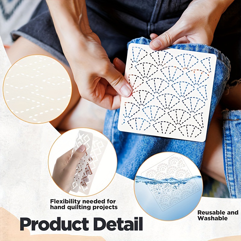 แม่แบบงานปัก 30 ชิ้น ลายปัก DI - Embroidery Quilting บทวิจารณ์และราคา