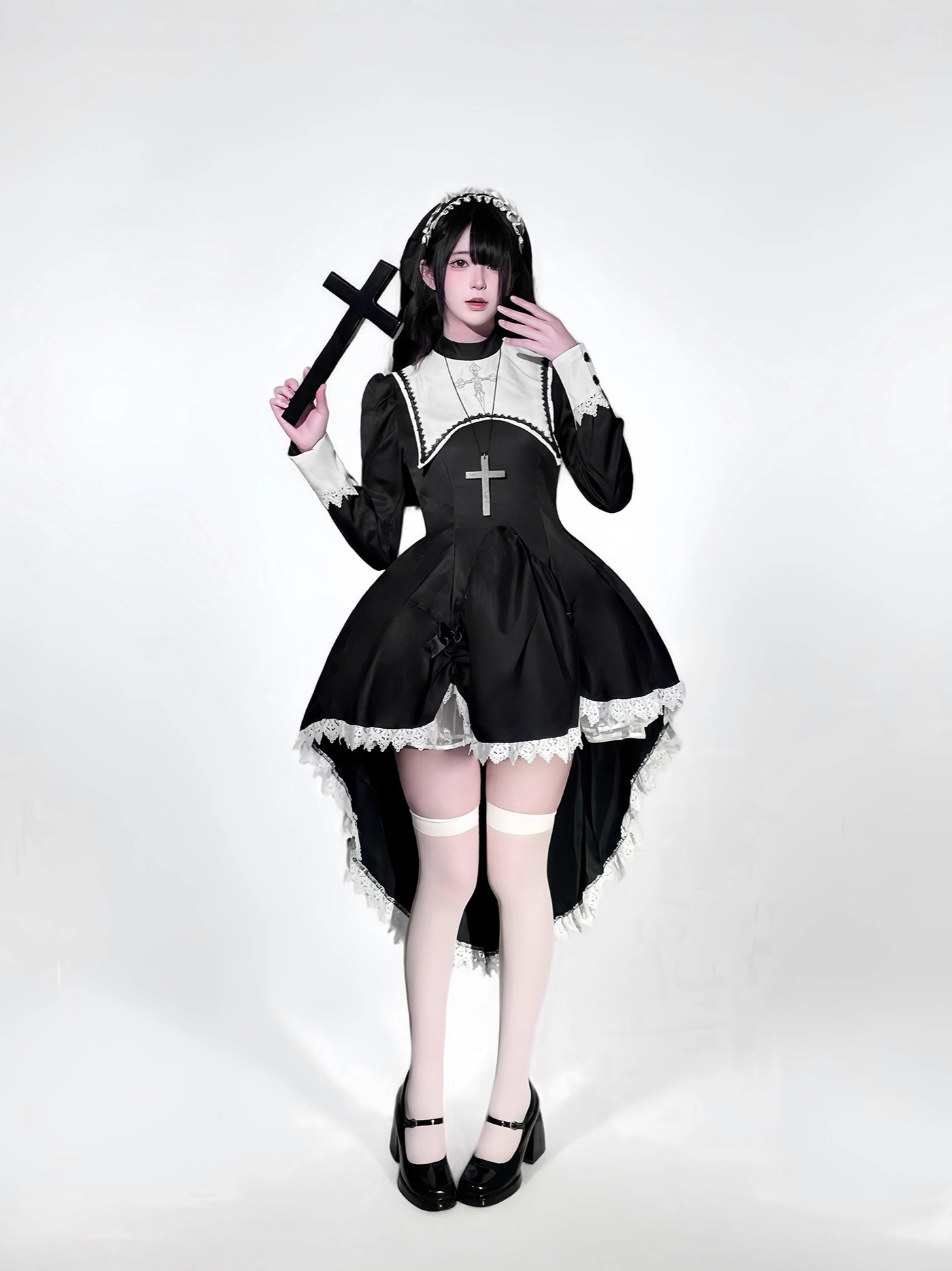 ชุดคอสเพลย์แม่ชีสไตล์โกธิค ปัก - Embroidery Gothic บทวิจารณ์และราคา