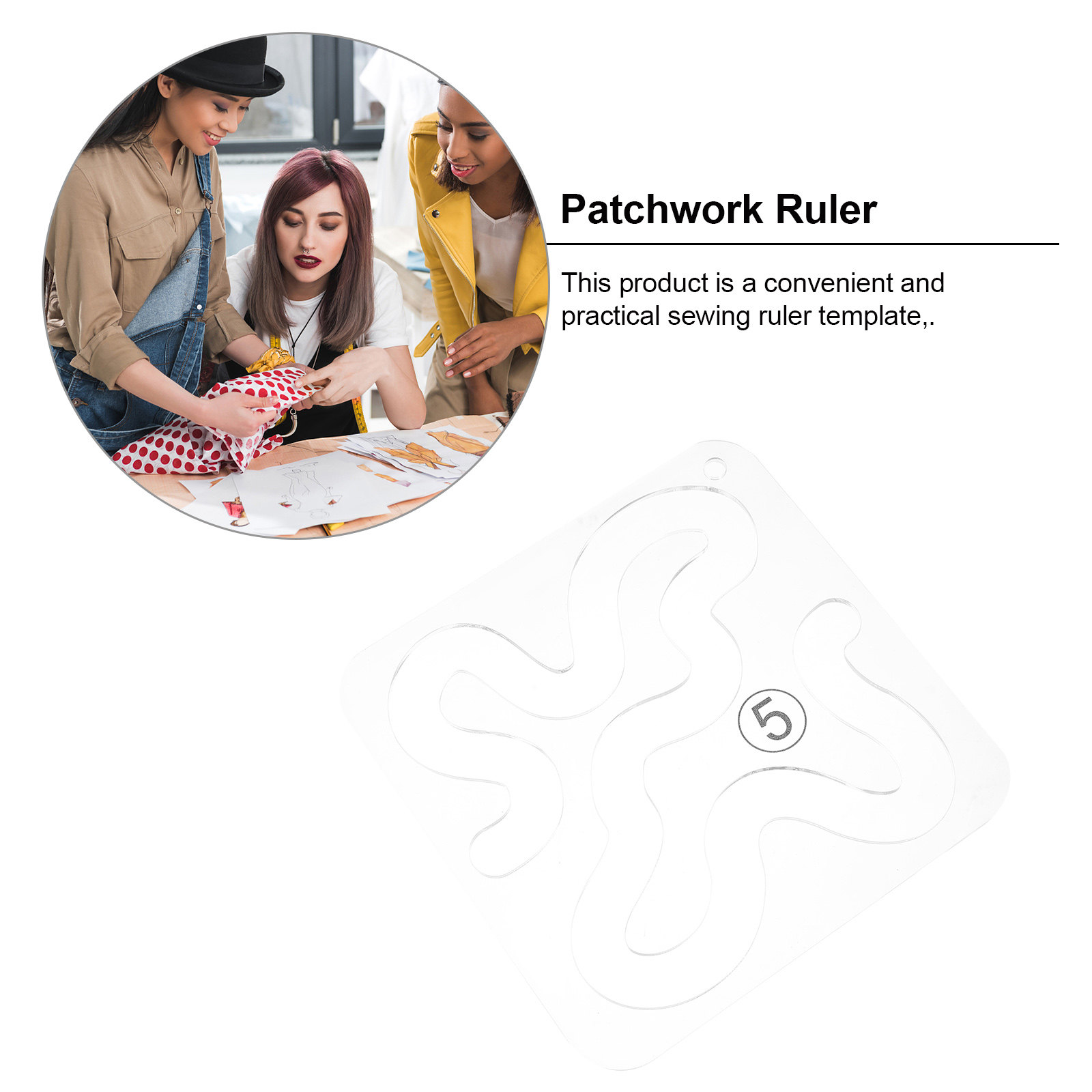 1 ชิ้น ไม้บรรทัดอะคริลิกใสสำหร - Embroidery Quilting บทวิจารณ์และราคา