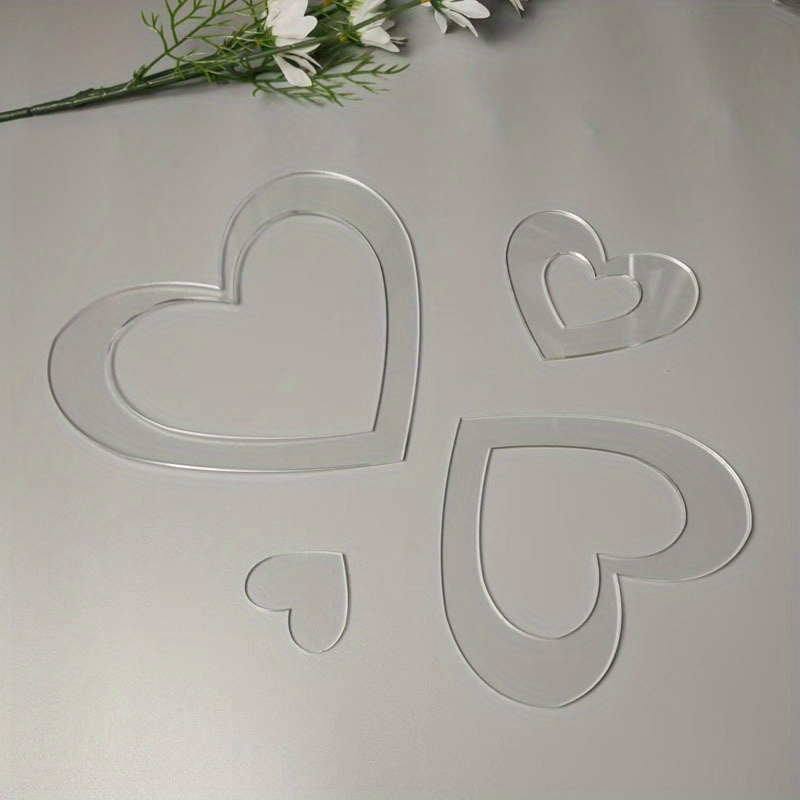 ชุดแม่แบบอะคริลิกรูปหัวใจซ้อนก - Embroidery Quilting บทวิจารณ์และราคา